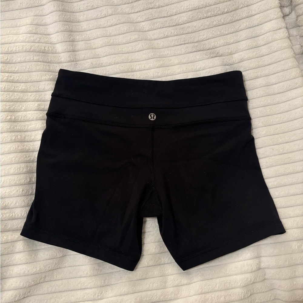 lululemon athletica 4” Black Biker Shorts